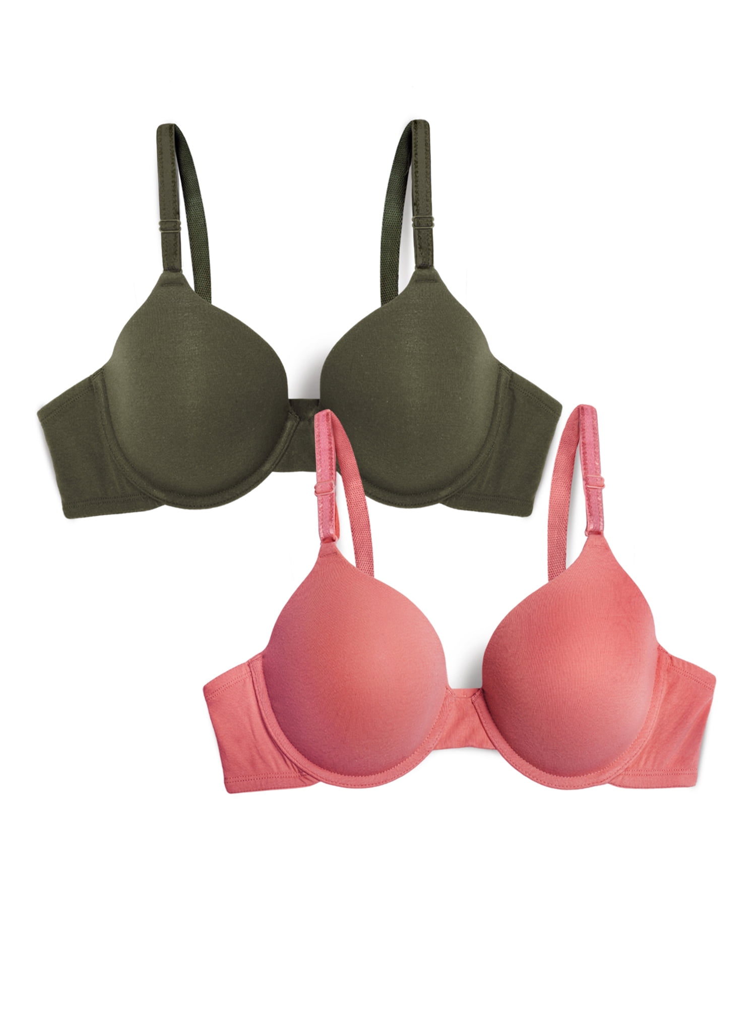 Fruit of the Loom T-Shirt Bra 2 Pack, Style FT938, Sizes M to XXL