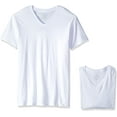 thumbnail image 1 of Fruit of the Loom Men's Size 3-Pack Premium Man V-Neck, White ice, 3X-Large Tall, 1 of 1