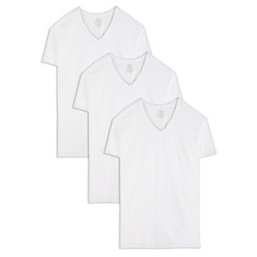 Fruit of the Loom Tall Men's V-Neck Undershirts, 3-Pack
