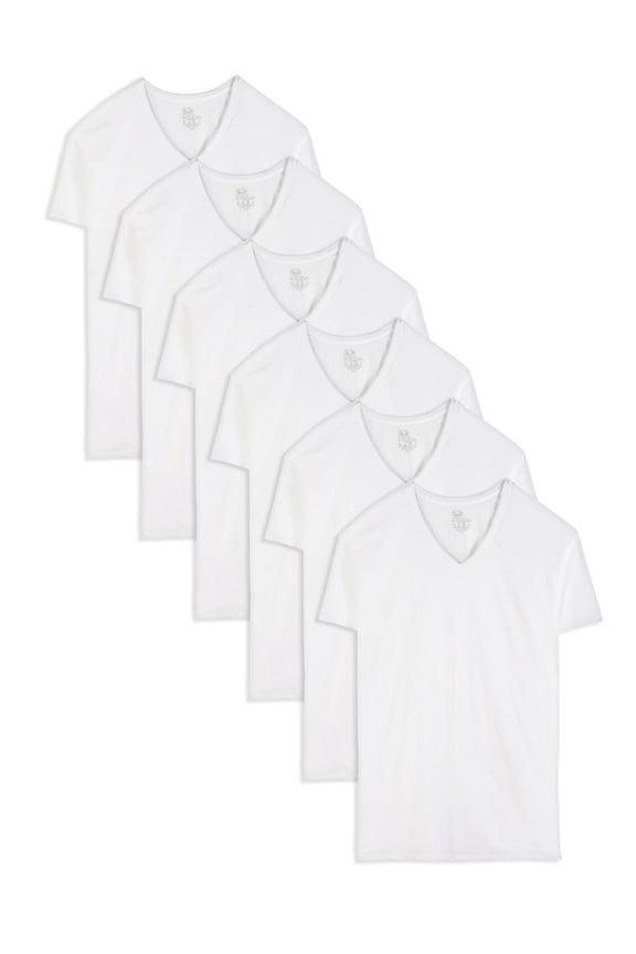 Tall Men's V-Neck Undershirts, 6-Pack, Sizes LT-3XT
