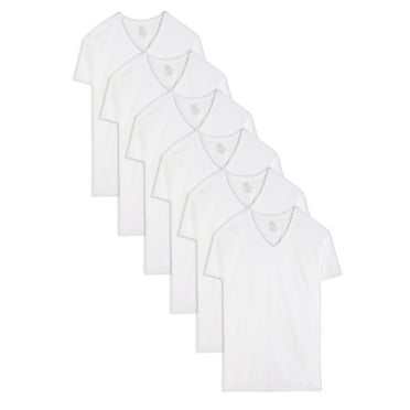 Fruit of the Loom Tall Men's V-Neck Undershirts, 6-Pack, Sizes LT-3XT