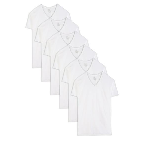 Fruit of the Loom Tall Men's V-Neck Undershirts, 6-Pack, Sizes LT-3XT
