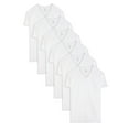 Fruit of the Loom Tall Men's White VNeck Undershirts, 6 Pack, Sizes LT