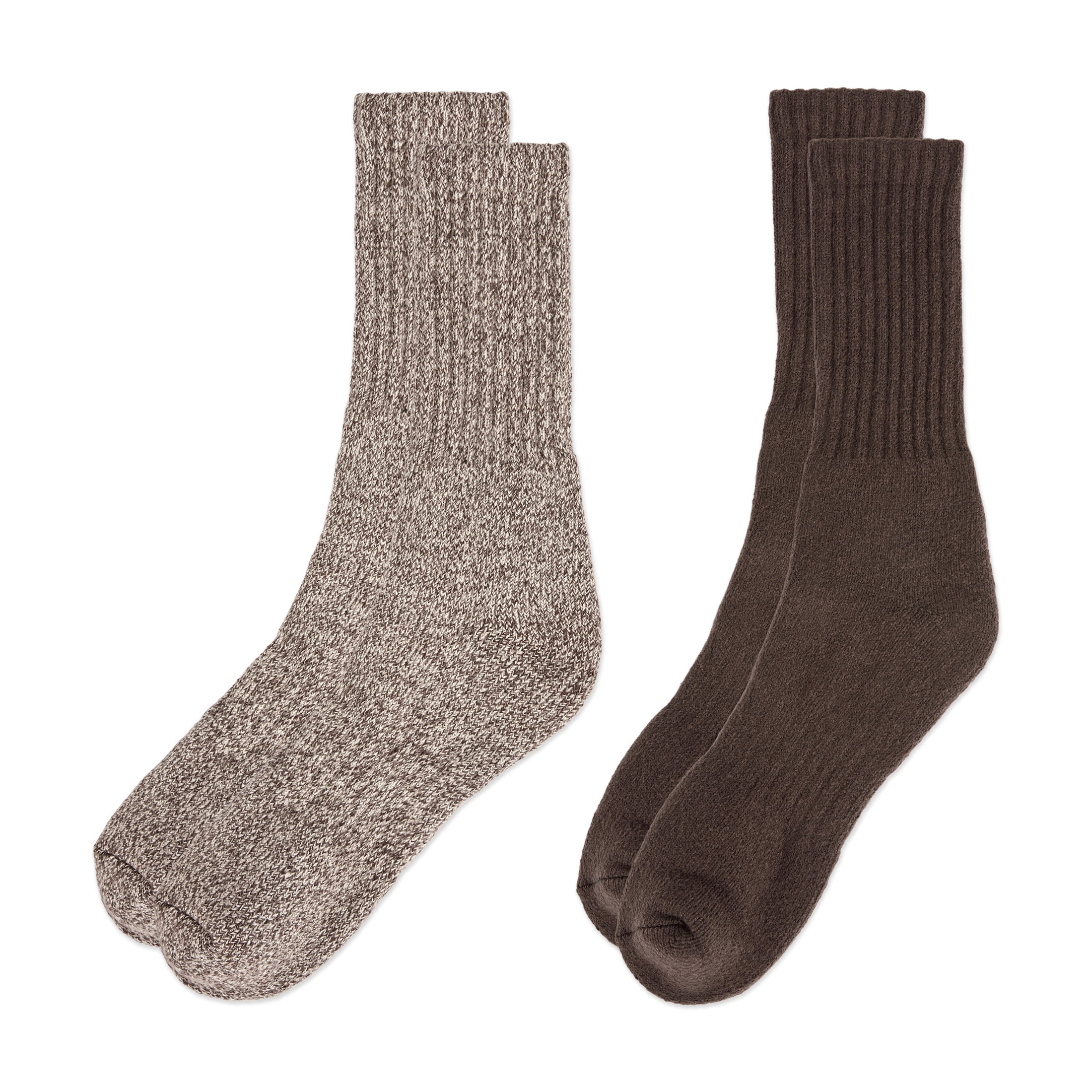 Fruit of the Loom Thermal Men's Crew Socks, Sizes 6-12, 2-Pack