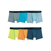 Fruit of the Loom Toddler Boy 360 Stretch True Comfort Super Soft Modal Boxer Briefs Underwear, 6-Pack, Sizes 2T-5T