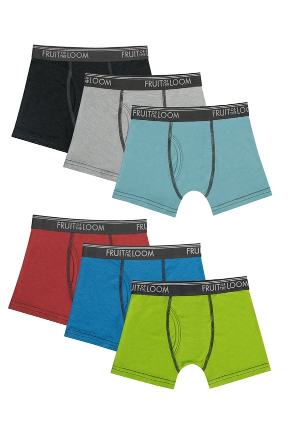 Toddler Boy 360 Stretch True Comfort Super Soft Modal Boxer Briefs Underwear, 6-Pack, Sizes 2T-5T