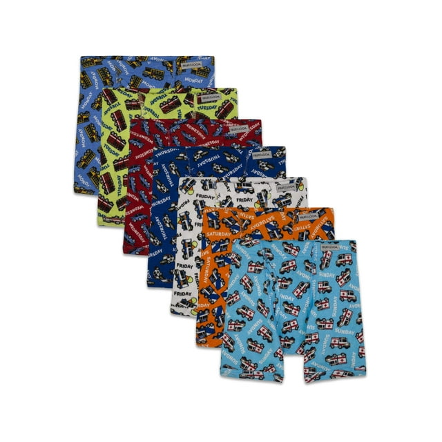 Fruit of the Loom Toddler Boy Boxer Briefs, 7 Pack, Sizes 2T-5T