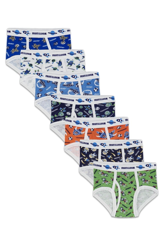 Toddler Boy Cotton Briefs, 7 Pack, Sizes 2T-5T