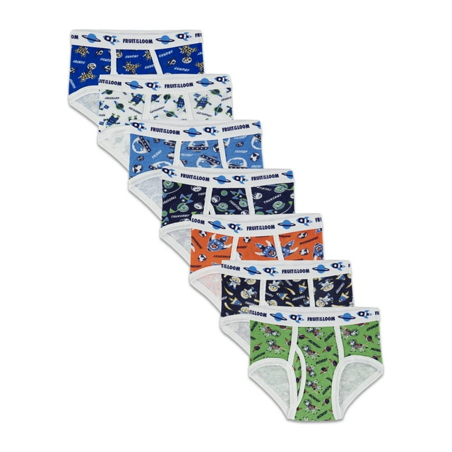Fruit of the Loom Toddler Boy Cotton Briefs, 7 Pack
