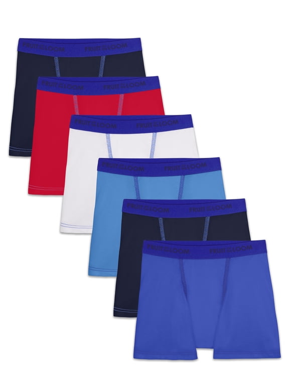 Toddler Boy Cotton Stretch Boxer Briefs, 6 Pack, Sizes 2T-5T