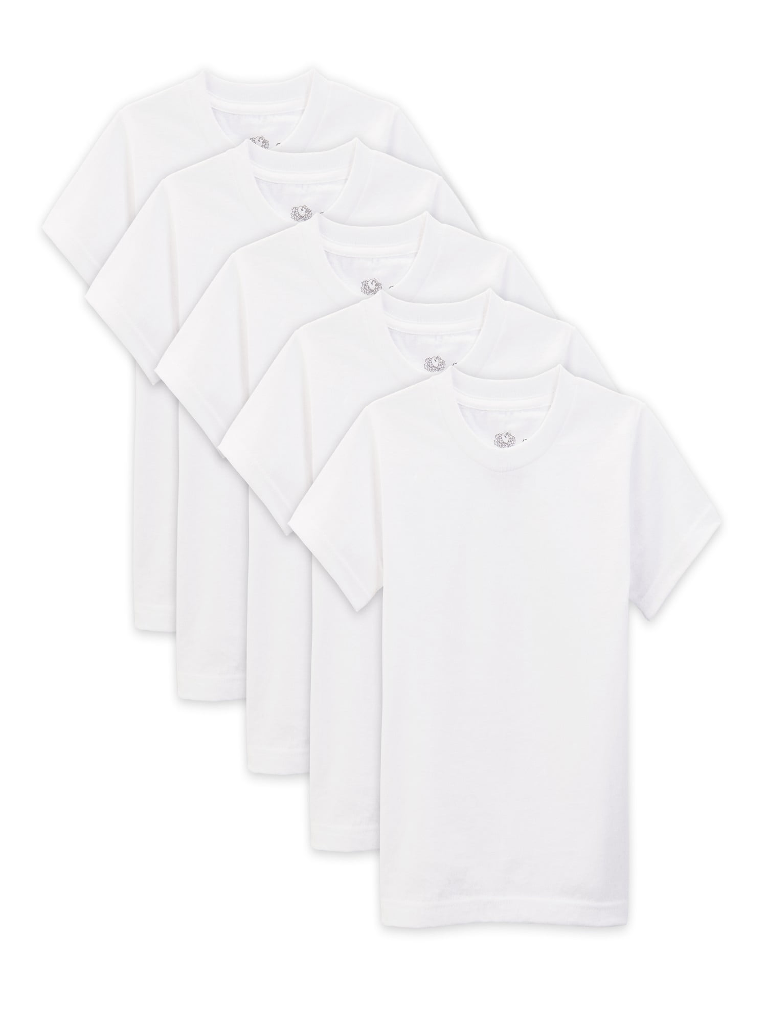 Fruit of the Loom Toddler Boy Crew Undershirts, 5 Pack, Sizes 2T-5T ...