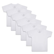 Fruit of the Loom Toddler Boy White Crew Undershirts, 6 Pack, Sizes 2T-5T