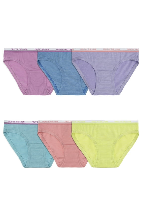 Toddler Girl 360 Stretch True Comfort Super Soft Modal Hipster Underwear, 6 Pack, Sizes 2T-5T