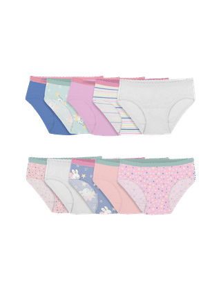 Hanes Girls And Toddler Underwear, Cotton Knit Tagless,  Hipster, And Bikini Panties, Multipack