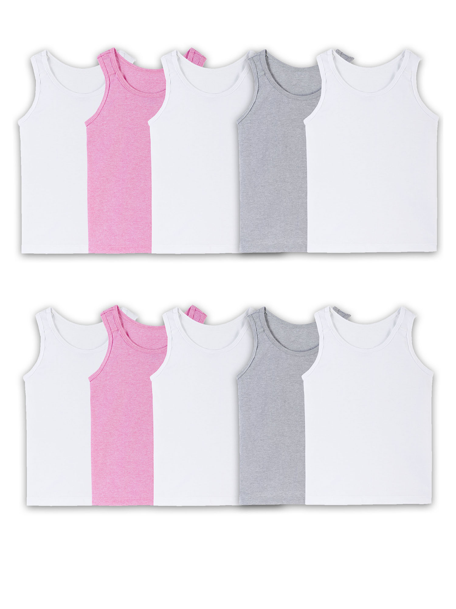 Wonder Nation Toddler Girls Undershirts, 10Pack Sleeveless Camis
