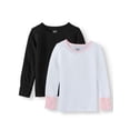 thumbnail image 1 of Fruit of the Loom Toddler Girls Thermal, 2 Pack Core Mini Waffle Super Soft Tops, 1 of 2