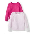 thumbnail image 1 of Fruit of the Loom Toddler Girls Thermal, 2 Pack Core Mini Waffle Super Soft Tops, 1 of 2