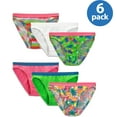thumbnail image 1 of Fruit of the Loom Underwear Assorted Cotton Bikini Panties, 6 Pack (Little Girls & Big Girls), 1 of 4