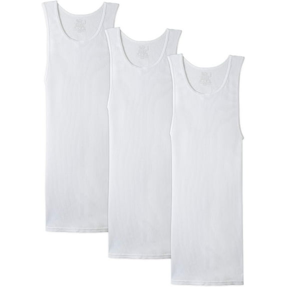 Fruit of the Loom V-Neck Tag Free, Tank Top 3 Pack (Men's)
