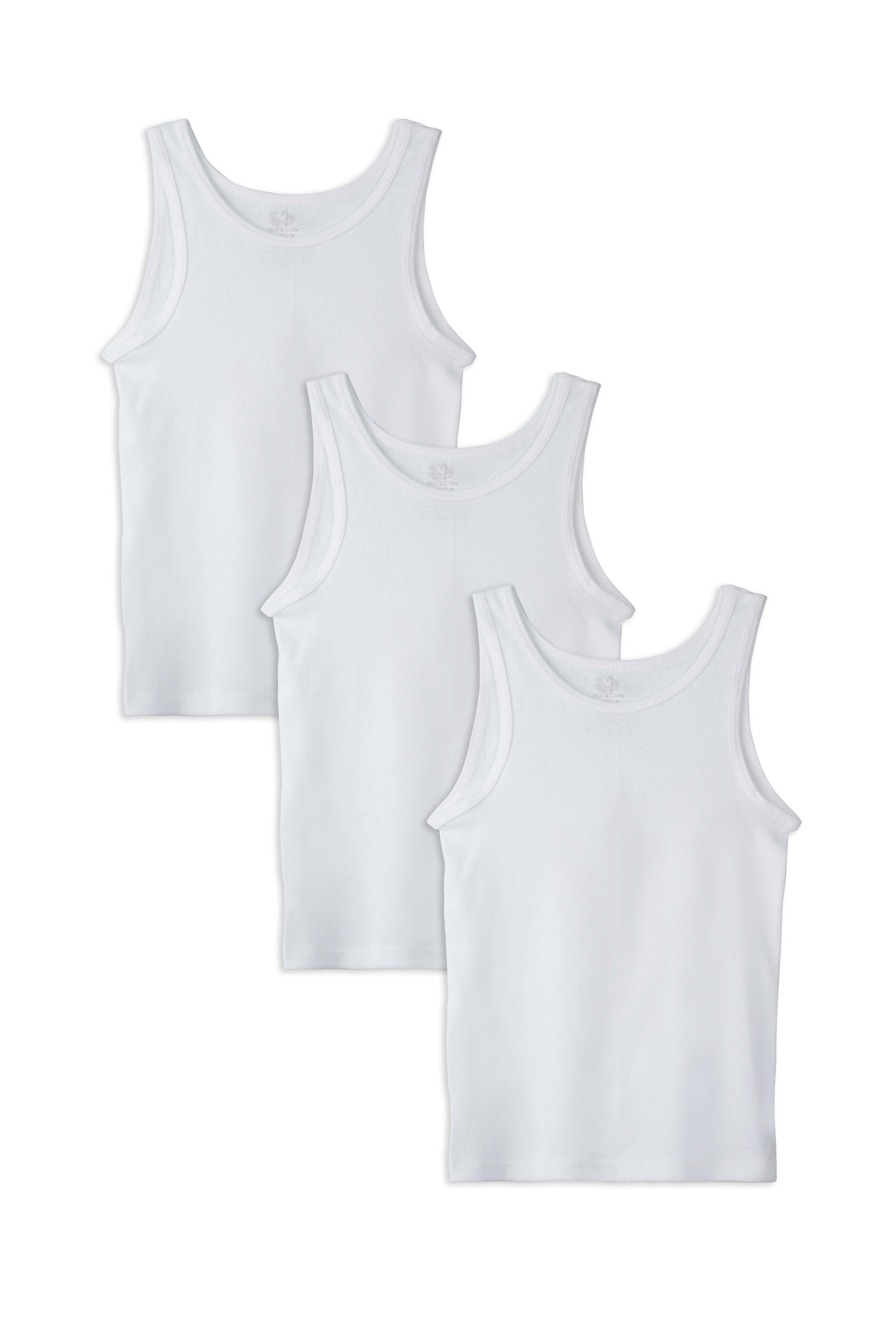 Fruit of the Loom Girls' Undershirts, Spin Cami Tank Tops, 10 Pack 