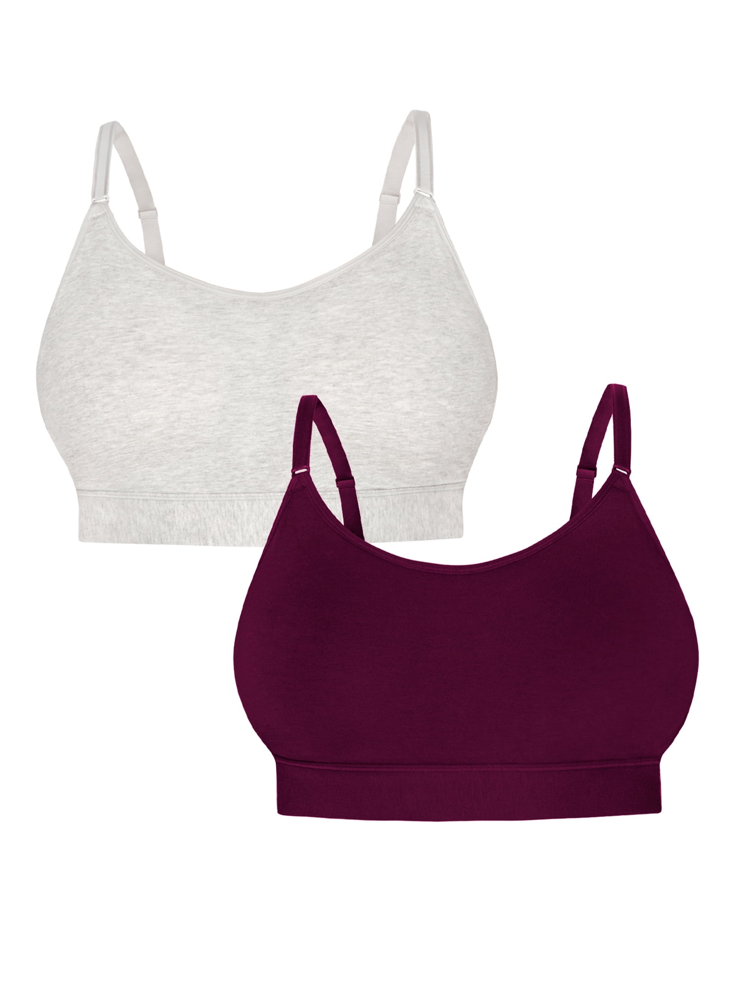 Fruit Of The Loom Wireless Bra 2 Pack Style FT942 Sizes S To XXXL 