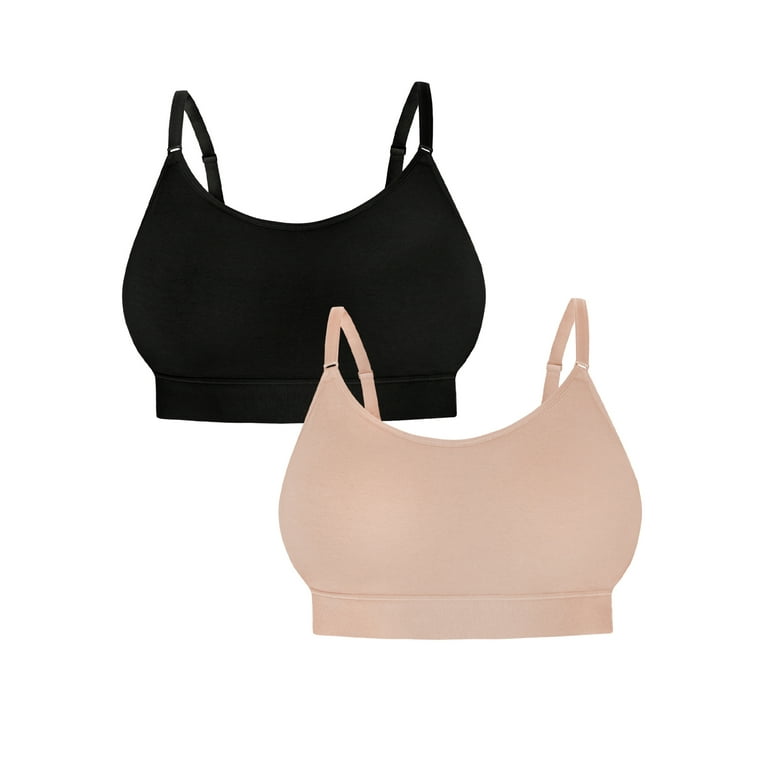 Fruit of the Loom Wireless Bra 2 Pack, Style FT942, Sizes S to XXXL 