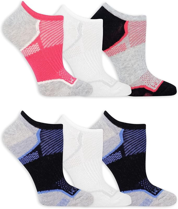Fruit of the Loom Women Coolzone Cotton No Show Socks (6 Pack ...