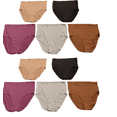 thumbnail image 1 of Fruit of the Loom Women's 10 Pack Tag Free Smoothing Brief Panties, Size 6, 1 of 3