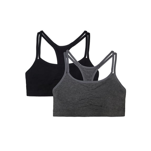 Fruit of the Loom Women's 360° Stretch Cami Strap Comfort Bras, 2-Pack