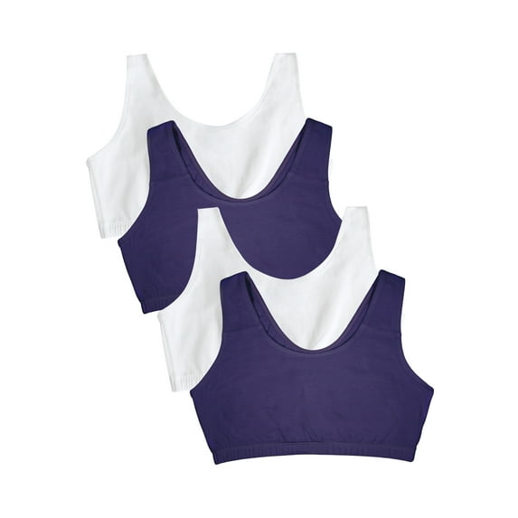 Fruit of the Loom Women's 360° Stretch Full Coverage Comfort Bras, 4-Pack, 9012MJ