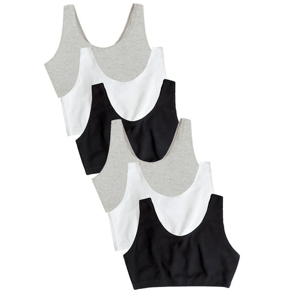 Fruit of the Loom Women's 360 Stretch Full Coverage Comfort Bras, 6-Pack, Sizes S-4XL, 9012SA