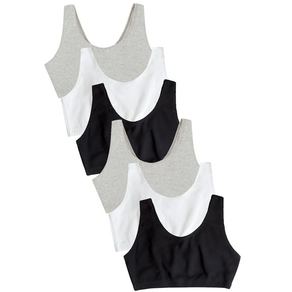 Fruit of the Loom Women's 360 Stretch Full Coverage Comfort Bras, 6-Pack, Sizes S-4XL, 9012SA