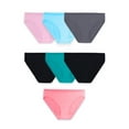 thumbnail image 1 of Fruit of the Loom Women's 360 Stretch Microfiber Bikini, 6+1 Bonus Pack, 1 of 6
