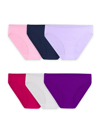 Fruit of the Loom Women's Bikinis Signature 6-pack Ultra Soft Panties  Cotton Blend