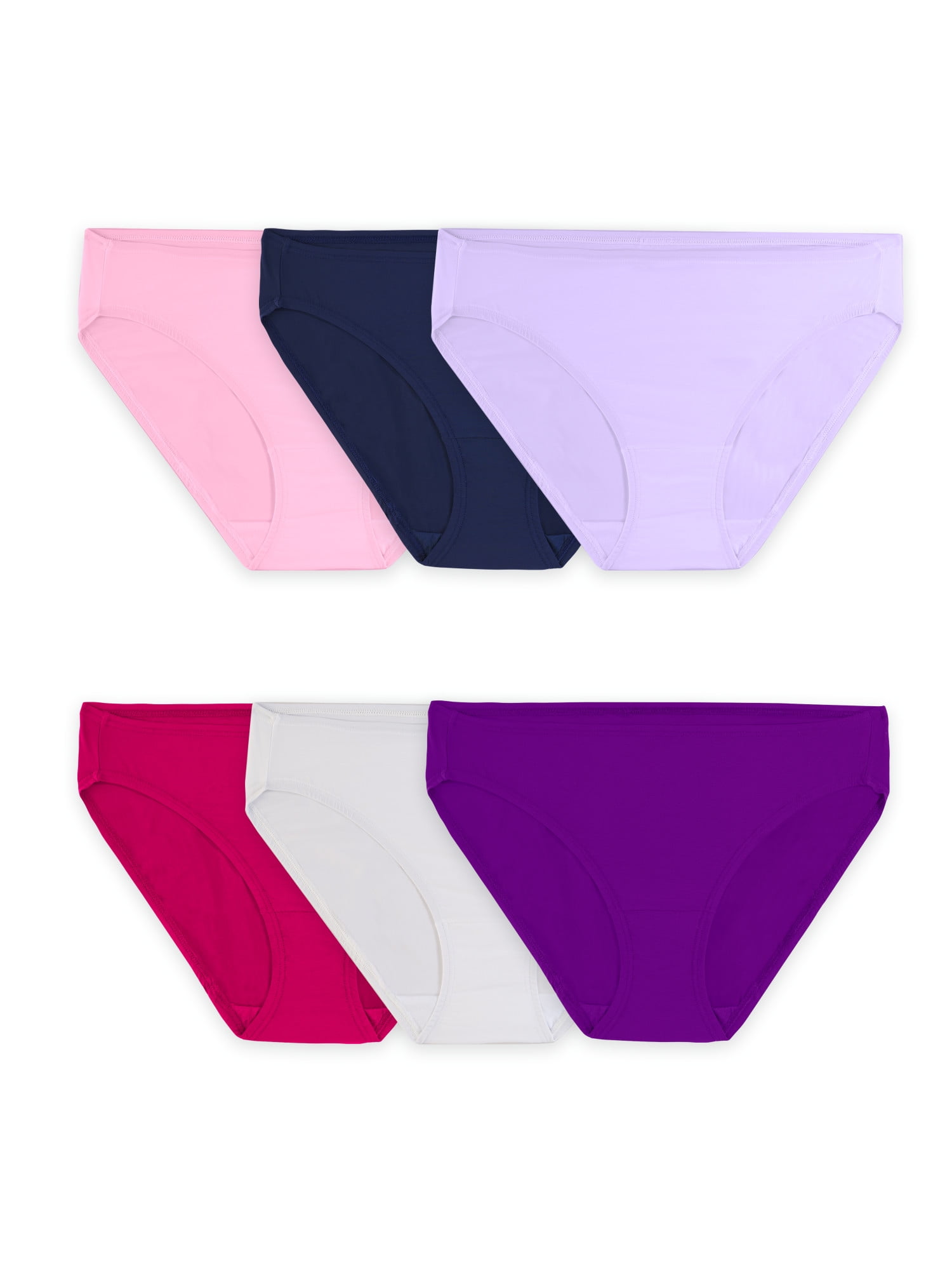 Fruit Of The Loom Women's 6pk 360 Stretch Microfiber Bikini Underwear -  Colors May Vary : Target