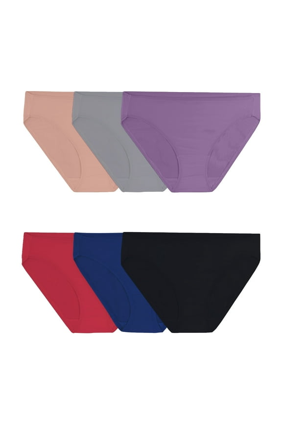 Women's 360 Stretch Microfiber Bikini Underwear, 6-Pack