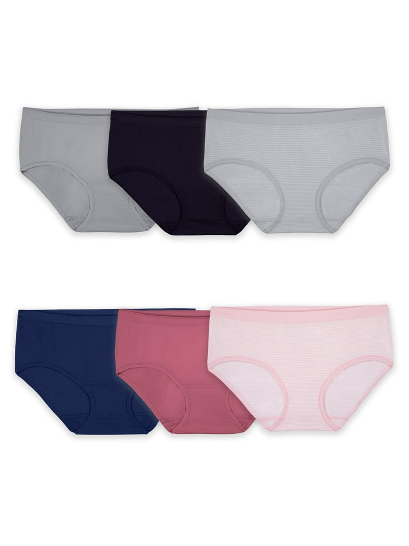 Fruit of the Loom Women's 360 Stretch Seamless Underwear, 6-Pack