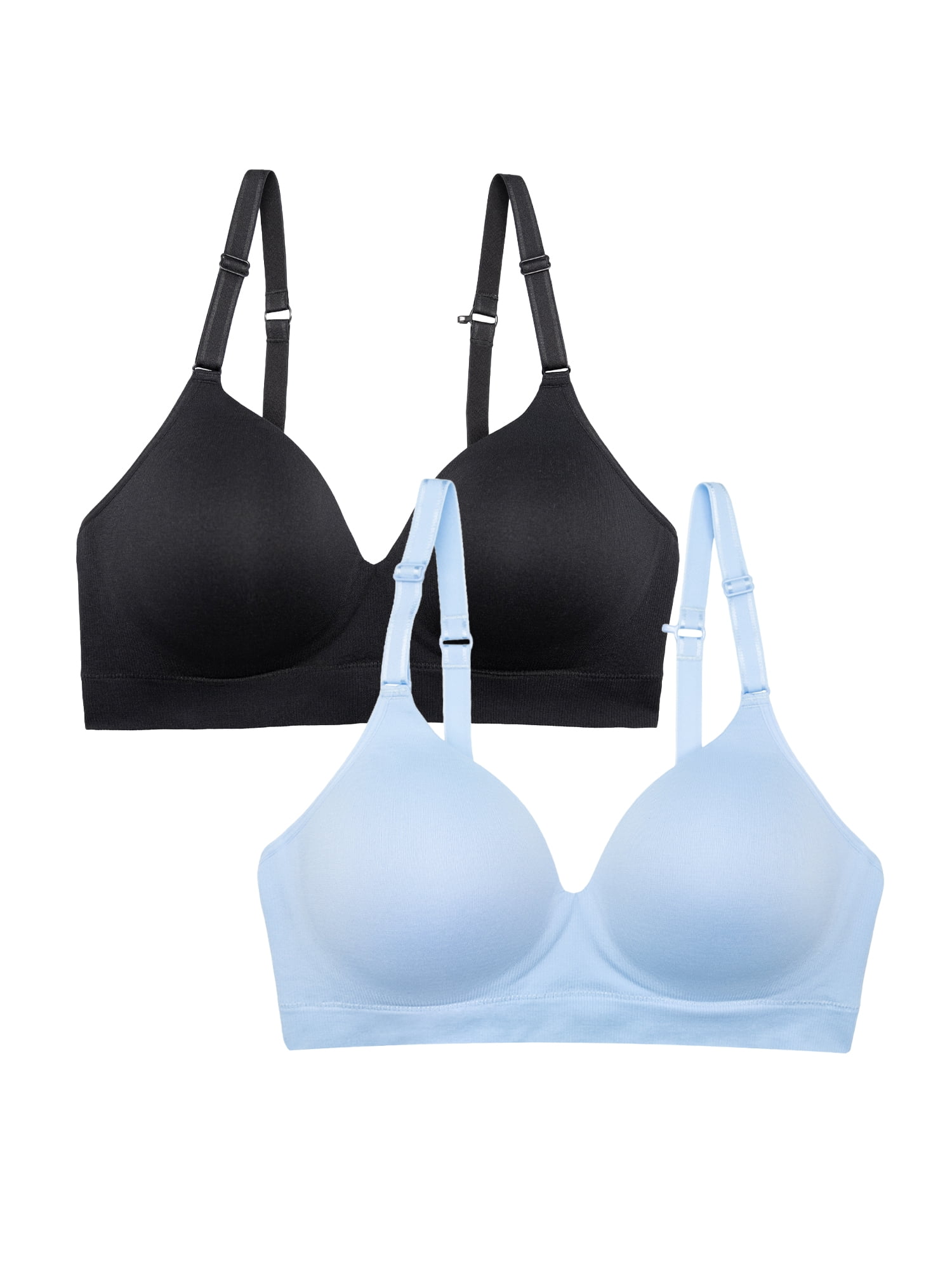 Fruit of the Loom Women's 360 Stretch Seamless WirelessT-Shirt Bra, 2-Pack, Sizes S-XXXL