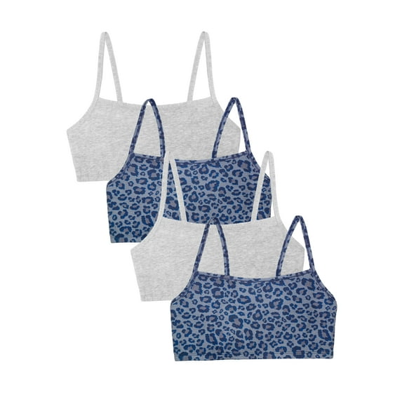 Fruit of the Loom Women's 360° Stretch Strappy Racerback Comfort Bras, 4-Pack, 9036MJ