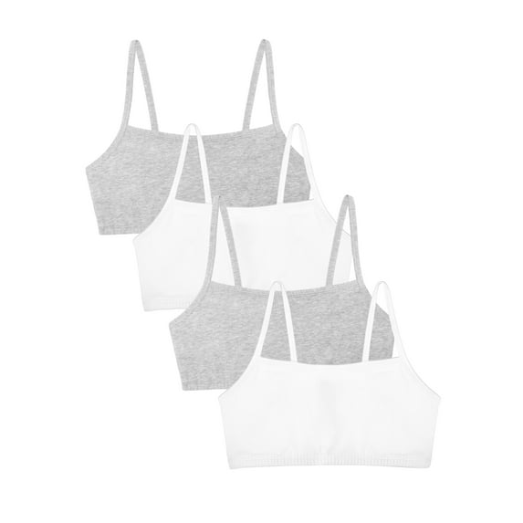 Fruit of the Loom Women's 360° Stretch Strappy Racerback Comfort Bras, 4-Pack, 9036MJ