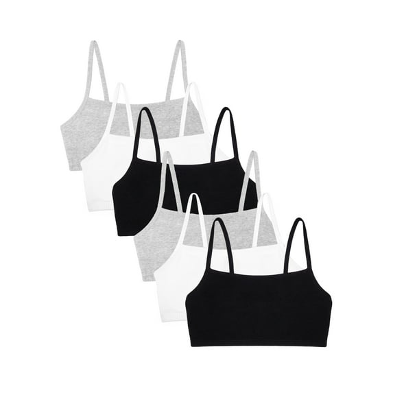 Fruit of the Loom Women's 360 Stretch Strappy Racerback Comfort Bras, 6-Pack, 9036SA