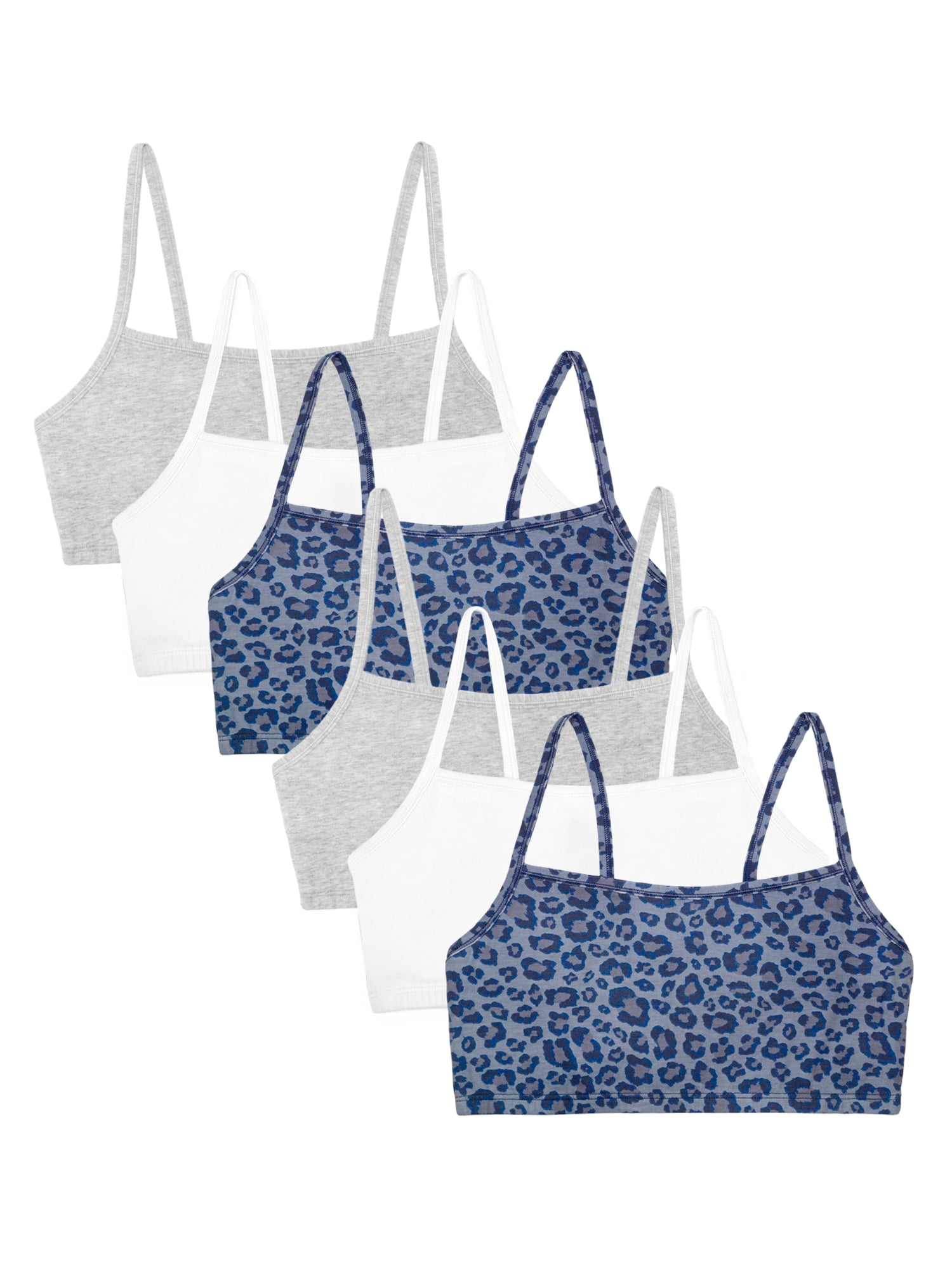 Fruit of the Loom Women's 360 Stretch Strappy Racerback Comfort Bras, 6-Pack, 9036SA