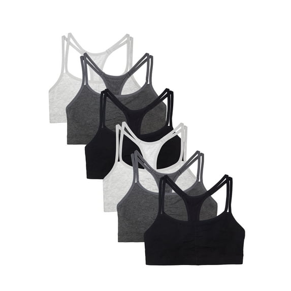 Fruit of the Loom Women's 360 Stretch Strappy Racerback Comfort Bras, 6-Pack, 9036SA