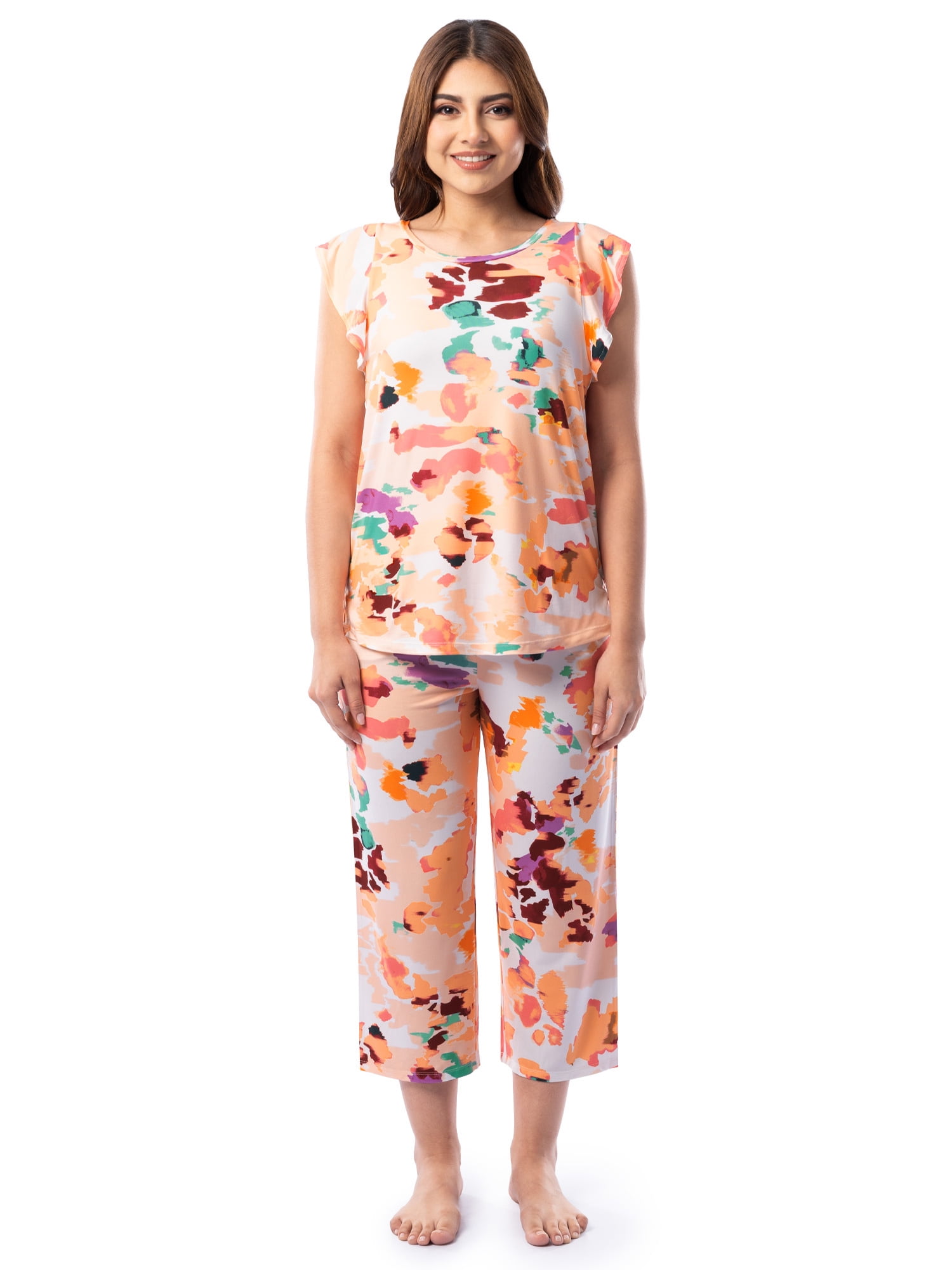 Fruit of the Loom Women's 360 Stretch Tank & Capri Pajama Set, S4X