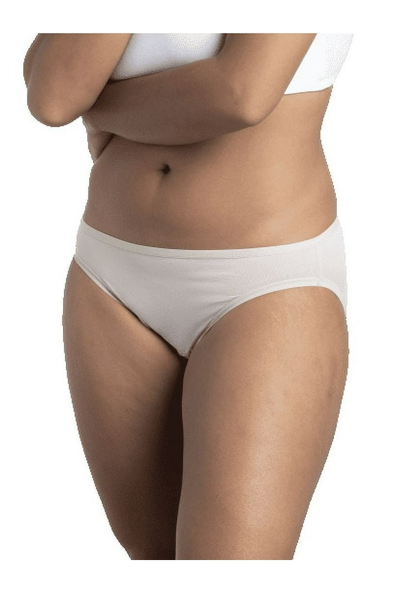 Women's Microfiber Bikini Panties,Assorted 5 Pack,Size 6