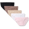 thumbnail image 1 of Women's Fruit Of The Loom 5DMF051 Assorted Microfiber Bikini Panties - 5 Pack (Assorted 9), 1 of 5