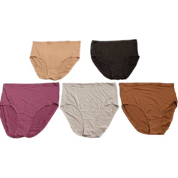 Fruit of the Loom Women's 5 Pack Tag Free Smoothing Brief Panties, Size 8