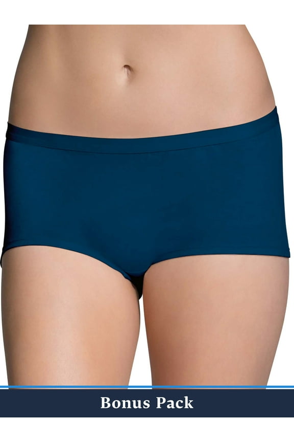 Women's 6+2 Bonus Pack Assorted Beyondsoft Boy Short Panties