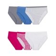 thumbnail image 1 of Fruit of the Loom Women's 6 Pack Assorted Color Cotton Hi-Cut Panties, Assorted, 9, 1 of 4