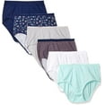 thumbnail image 1 of Fruit of the Loom Women's 6 Pack Cotton Brief Panties, Assorted 2, 10, 1 of 1